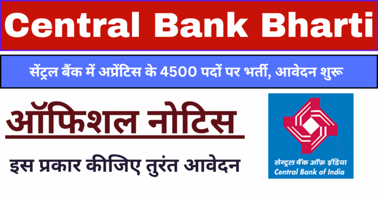 Central Bank of India Bharti 2025